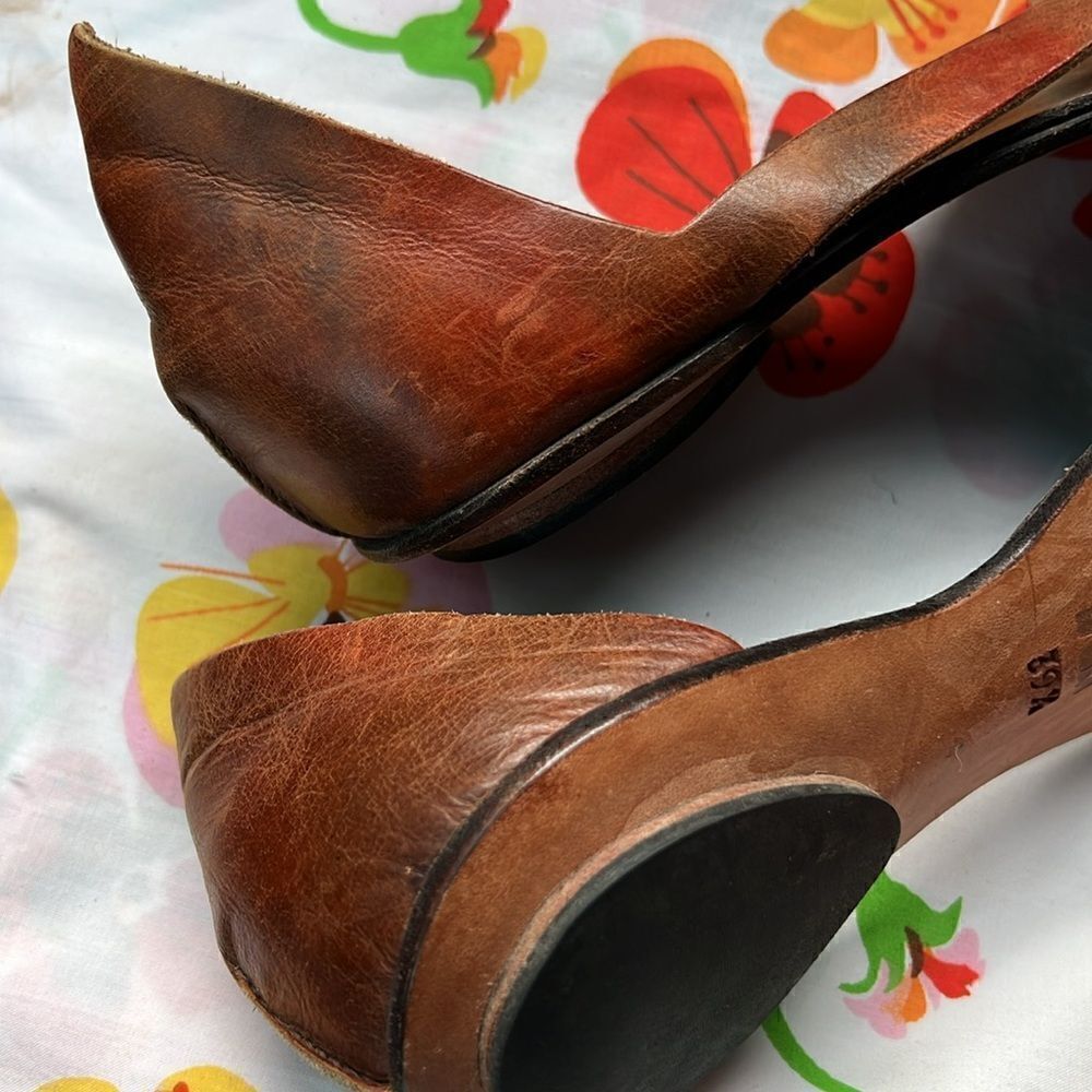Brown Leather Flats by CYDWOQ vintage - Picture 10 of 12